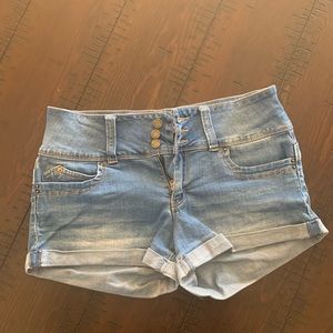 YMI denim shorts, size 7
